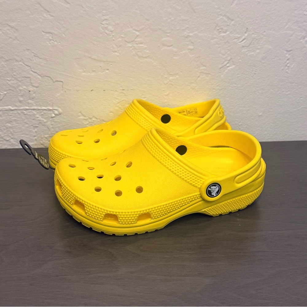 Crocs Classic Clog Yellow Sandals, Unisex, Kids
